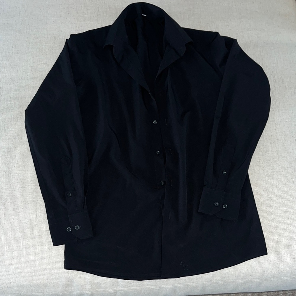 State and Liberty Black Men's Dress Shirt